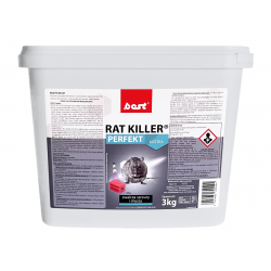 Trutka na gryzonie, myszy i szczury RAT KILLER PERFEKT KOSTKA FLUO 3KG